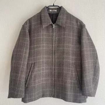 AURALEE 오라리 체크 집 블라존 사이즈 3