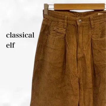코듀로이 팬츠 [클래식 엘프] [M] 베이지 코튼 100%
