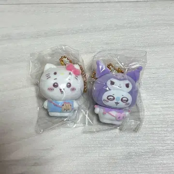 산리오 치이카와 시크릿 플로키 마스코트 참 모몽가 쿠로미