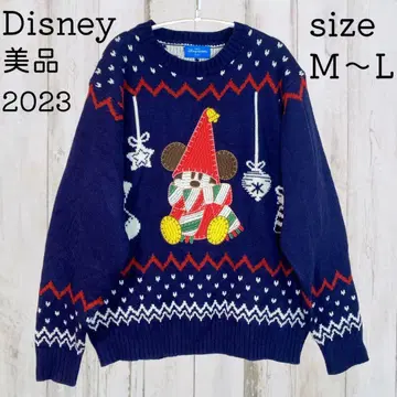 새상품급 디즈니 2023 릴린린 스웨터 니트 미키 네이비