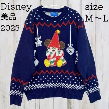 새상품급 디즈니 2023 릴린린 스웨터 니트 미키 네이비