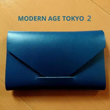 MODERN AGE 파랑 가죽 명함지갑