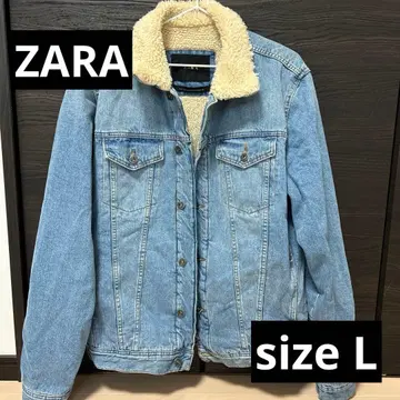 ZARA 보아 카라 부착 데님 자켓