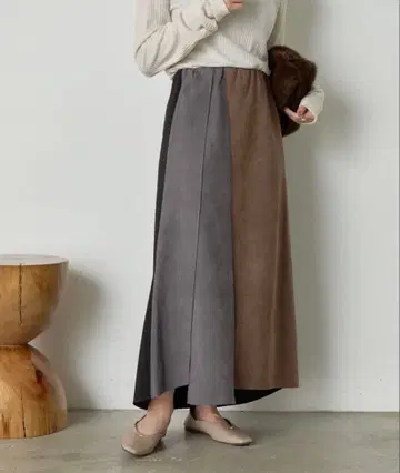 Jena espace merveilleux 스웨이드 본딩 스커트