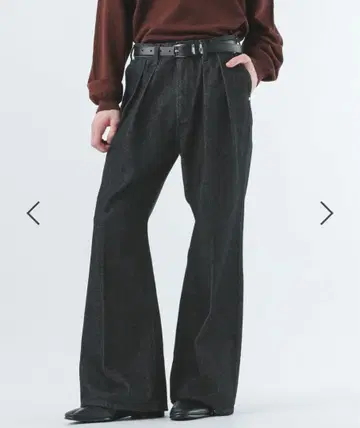 Wrangler x HARE 2턱 데님 와이드 팬츠 S 사이즈