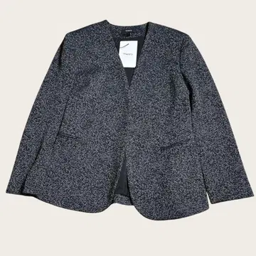 택 포함 새상품 Theory 노카라 자켓 믹스 컬러 울 M