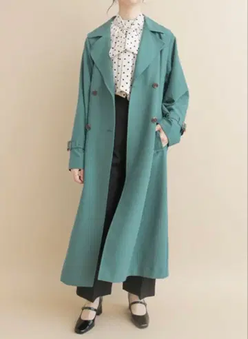 그린 트렌치코트 프리 사이즈