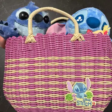 스티치 봉제 인형 백 세트