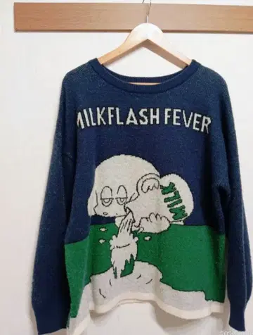 니코앤드 마코 로드리게스 콜라보 그래픽 긴팔 니트 스웨터