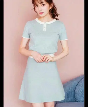 택 포함 새상품 darich 마카롱 원피스 반팔 미니 스커트 미니 원피스