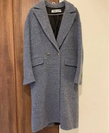 ZARA 체스터 코트 라이트 블루