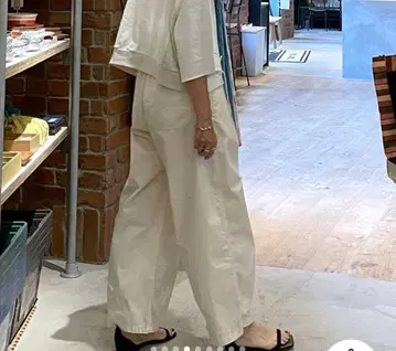 니코앤드 niko and 나일론 코튼 배럴 팬츠 프리 미사용 새상품