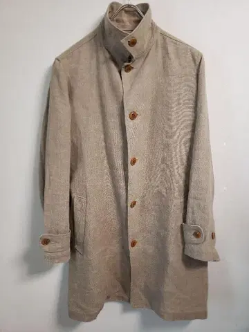 nest Robe CONFECT 린넨 스텐카라 코트 파라핀 가공