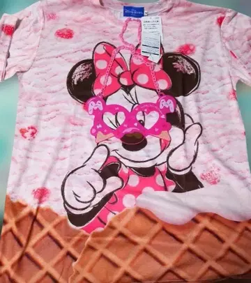 도쿄 디즈니 리조트 미니 [반팔 티셔츠 & 목걸이] 아이스크림