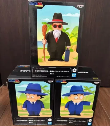 [ 3체 세트 ] 드래곤볼 SOFVIMATES 손오공 크리링 무천도사