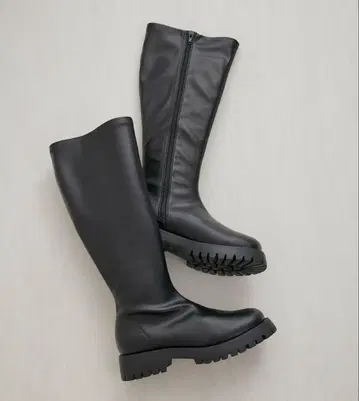 로페피크닉 플랫폼 스트레치 롱 부츠 24.5cm 블랙