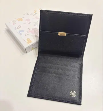 황궁 지갑 한정품 2단 접이식 지갑 천연 가죽 블랙