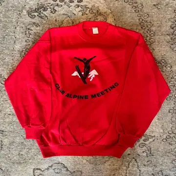 CLUB ALPINE MEETING 빨간색 맨투맨 S 사이즈