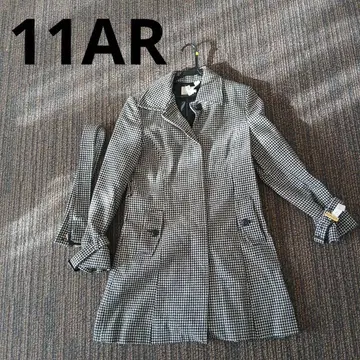 pbi 체스터 코트 블랙 화이트 체크 11AR