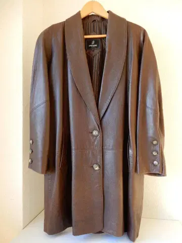 천연 가죽 시어링 가죽 피노레 클럽 양가죽 코트 9호 브라운