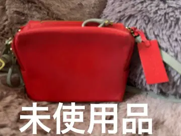 미사용품 POTIOR 가죽 숄더백 빨간색