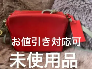 미사용품 POTIOR 가죽 숄더백 빨간색