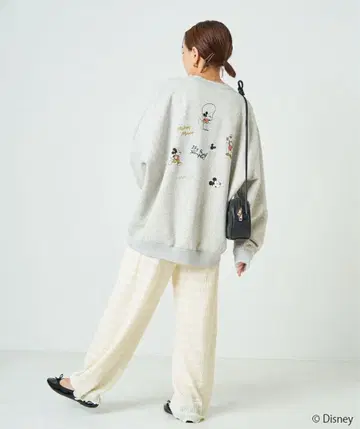 FREAK'S STORE 미키마우스 자수 맨투맨 트레이닝복