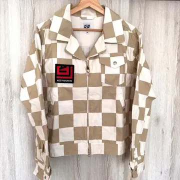 AIE 에이아이이 와펜 자켓 블록 체크