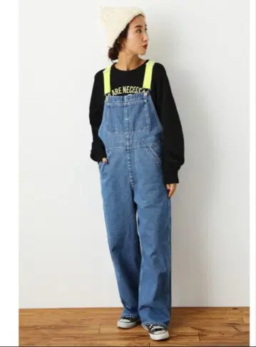 로데오 크라운 오버롤 라이트 블루 S