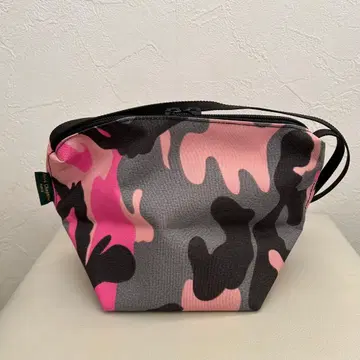 Herve Chapelier 카모플라쥬 핑크 숄더백 S 사이즈