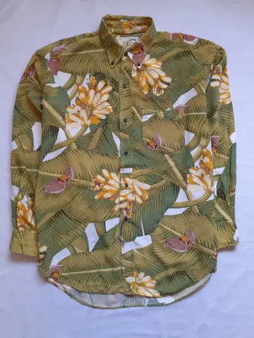 칼 헬무트 빈티지 알로하 셔츠, 배송비 포함 긴팔 셔츠