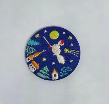 스튜디오 지브리 마녀 배달부 키키 자수 브로치