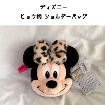 미니 레오파드 무늬 표범 무늬 레오파드 숄더백 디즈니 리조트