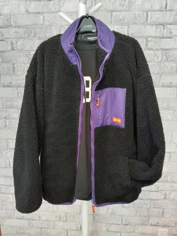 L 새상품 Doublefocus 보아 플리스 자켓 오버 사이즈 블랙