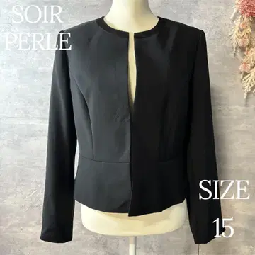 새상품 SOIR PERLE 블랙 포멀 자켓 빅 사이즈 15