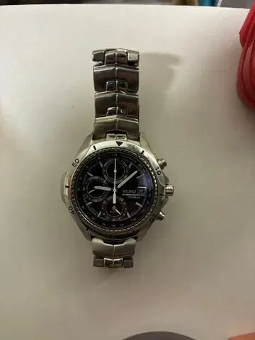 세이코 크로노그래프 블랙