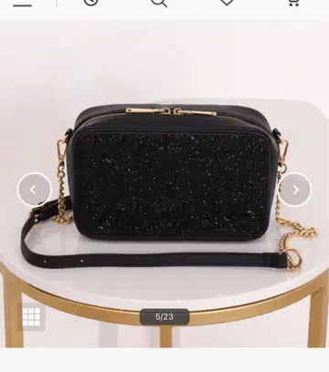 diana 글리터 블랙 숄더백