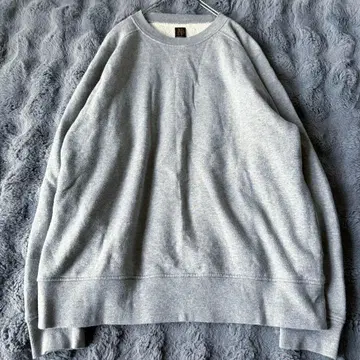 BATONER 그레이 래글런 슬리브 맨투맨 XL 상당 3 애로우즈 별주