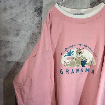 맨투맨 트레이닝복 핑크 XL 빅 오버 사이즈 A30,5