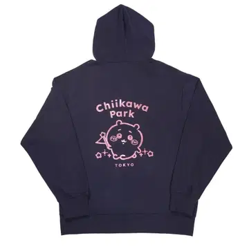 치이카와 파크 후드티 치이카와 네이비