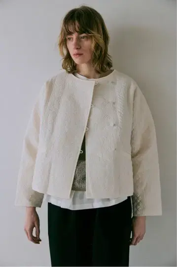 인도 퀼트 자수 자켓 doux bleu 드 블루