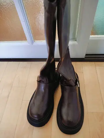 롱 부츠 다크 브라운