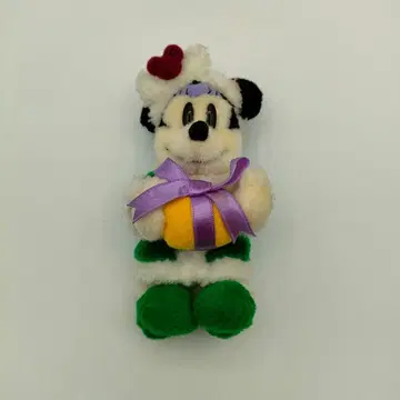 미니 마우스 인형 배지 크리스마스 2001 레어