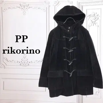 [피피리코리노] 더플 코트 [M] 블랙 코듀로이 코튼 혼방