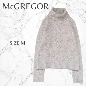 [ 맥레거 ] 울 혼방 따뜻한 터틀넥 니트 스웨터 M 고품질