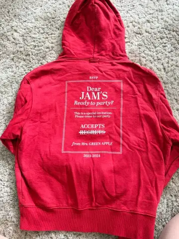 Mr. GREEN APPLE 후드 부착 맨투맨 2023/2024