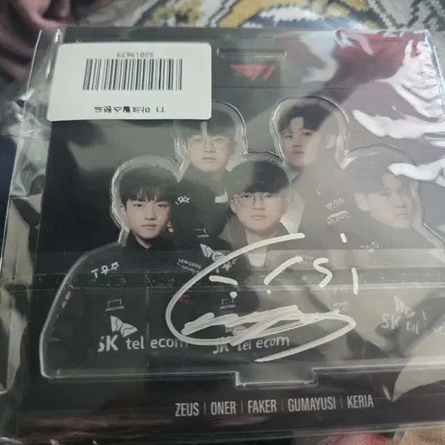 T1 팀 아크릴 스탠드 + 구마유시 친필 사인