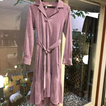 axes femme 라벤더 롱 슬리브 원피스