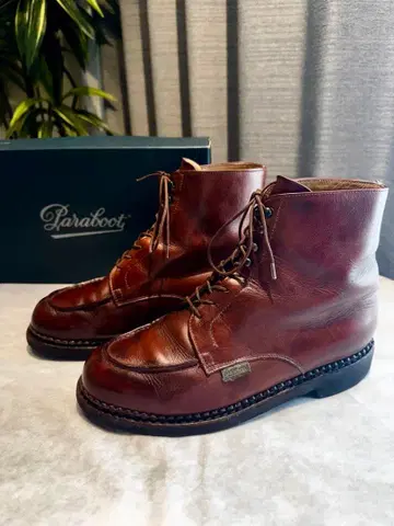 레어 빅 택 샹보드 부츠 타입 단종품 브라운 UK 8 파라부트