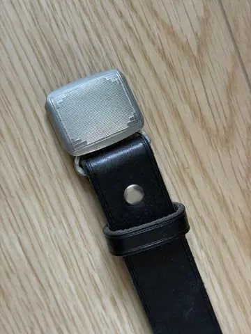 새상품급 피그벨 히치콕 벨트 가죽 phigvel 블랙